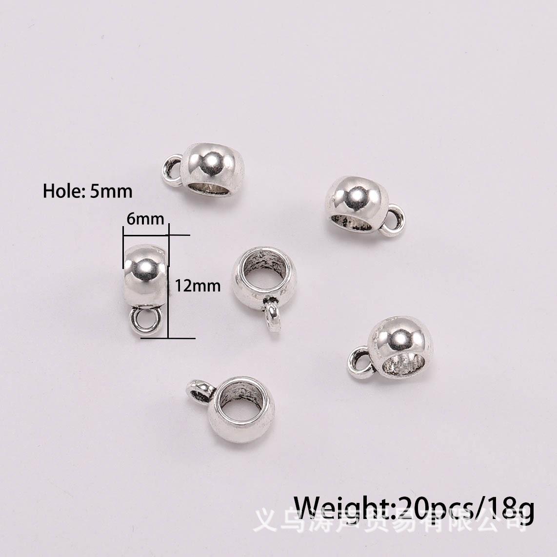 

DIY ювелирные аксессуары: Античное серебро спейсеры с большим отверстием для браслетов Pandora и тройных колье - Набор из 20 шт.