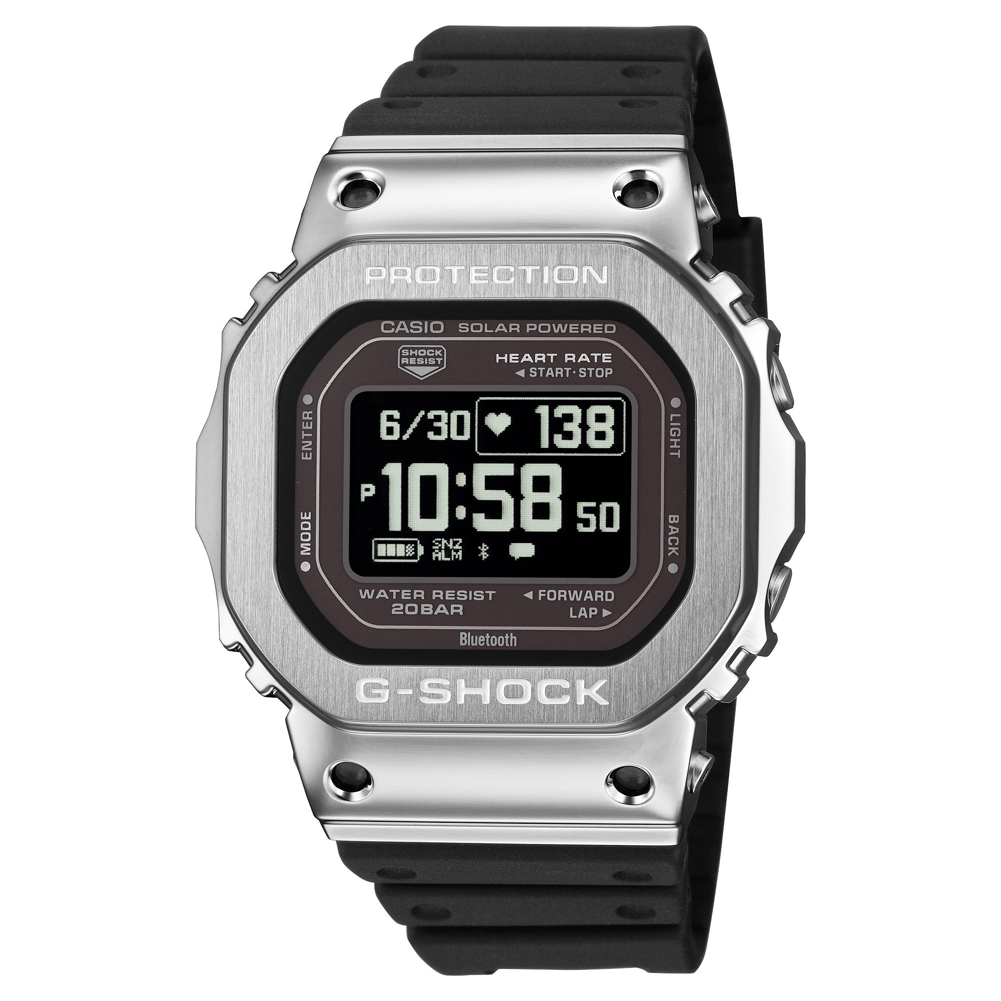 

Чоловічий годинник Casio G-SHOCK, Нержавіюча сталь, Водонепроникність 200M, Цифровий, Ударостійкий, Кварцовий, GM-H5600-1 чорний