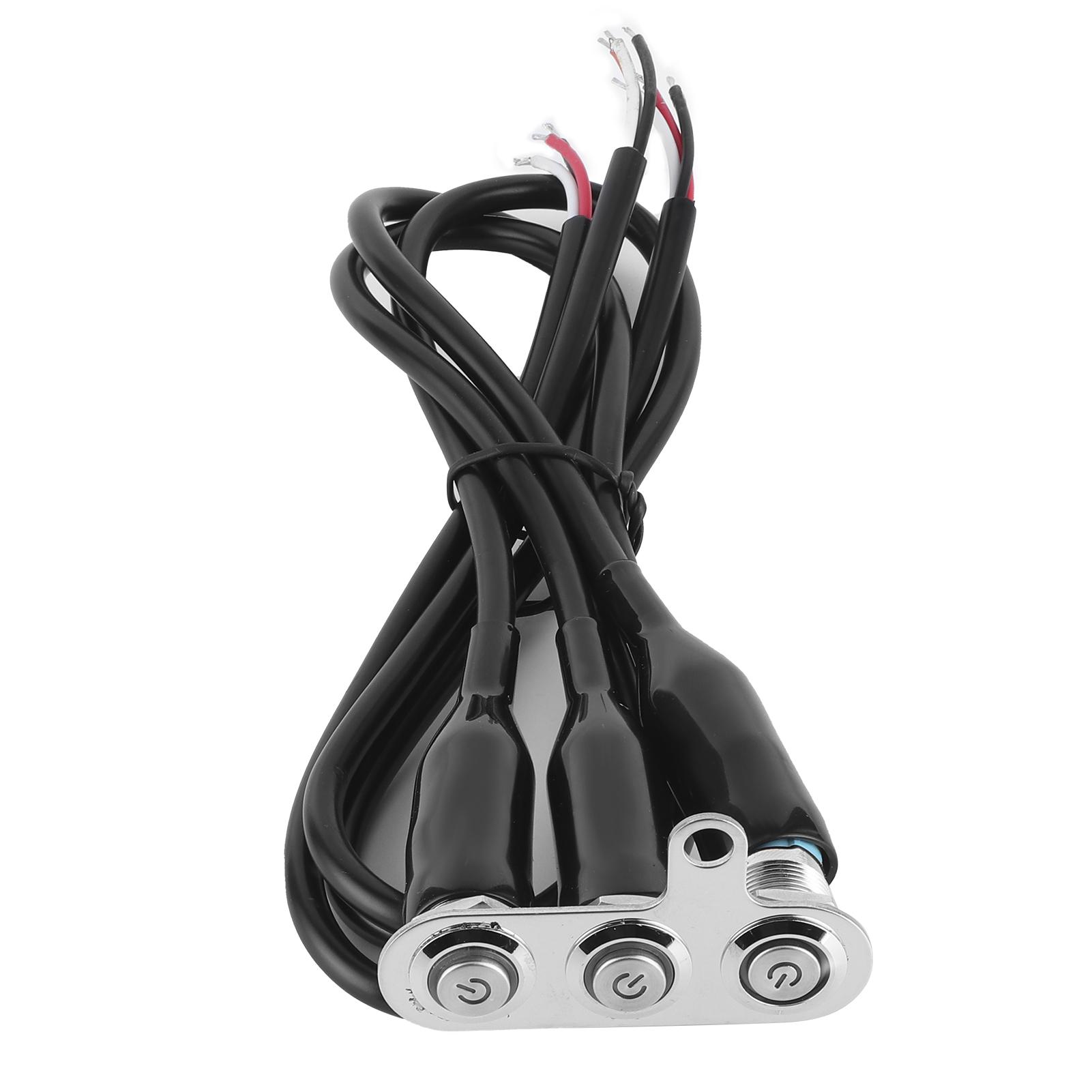 

12 В из нержавеющей стали мотоцикл руль переключатель светодиодный кронштейн модификации управления кнопка с