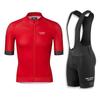 Men Women Cycling Jersey Bib Shorts Set Milk Silk Breathable Quick Dry Bike Apparel