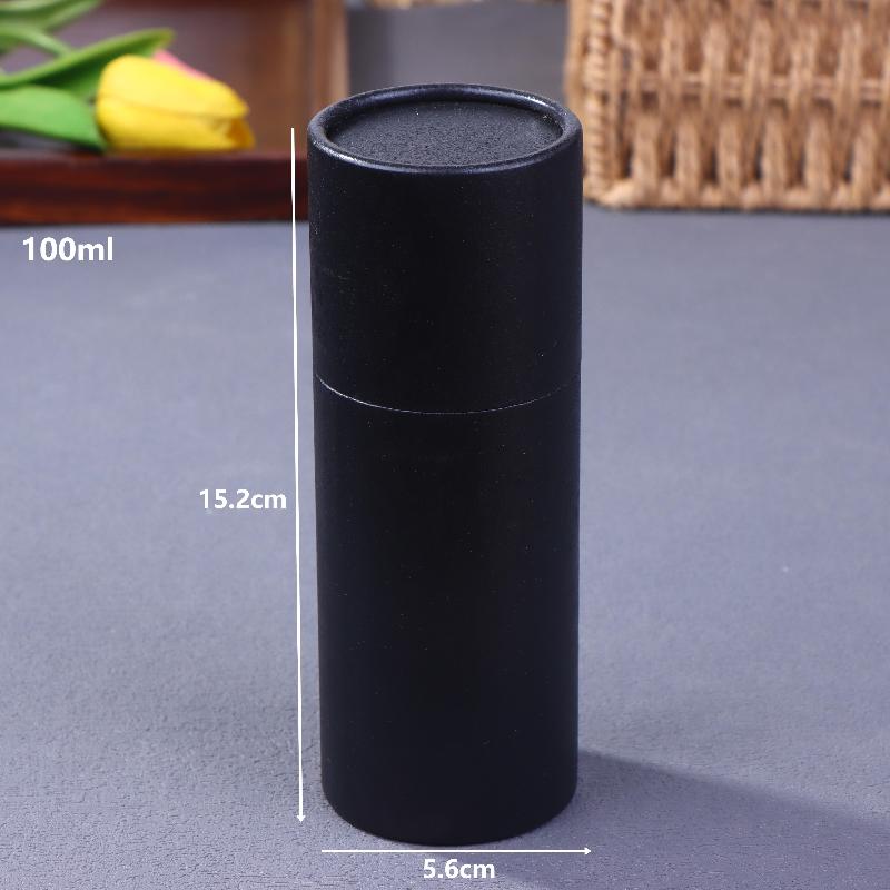 1 Pcs Copperplate Paper Tube Box Paper Gift Packaging Round Cylinder Oil Bottle Package Cardboard Tube For Essential Oil Perfume
