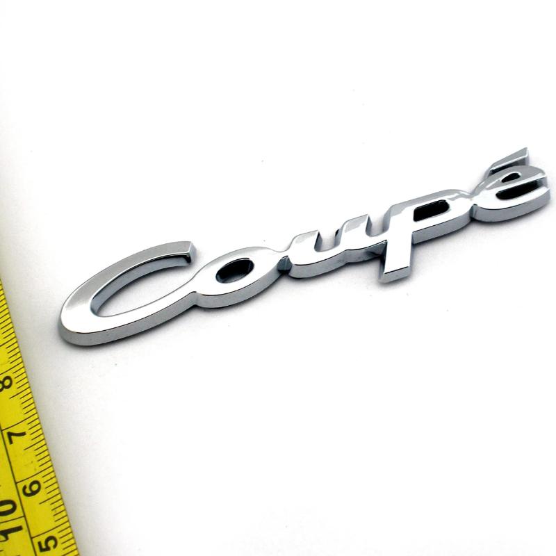 3D Auto Fender Tail Trunk Coupe Emblem Badge Decal Car Sticker