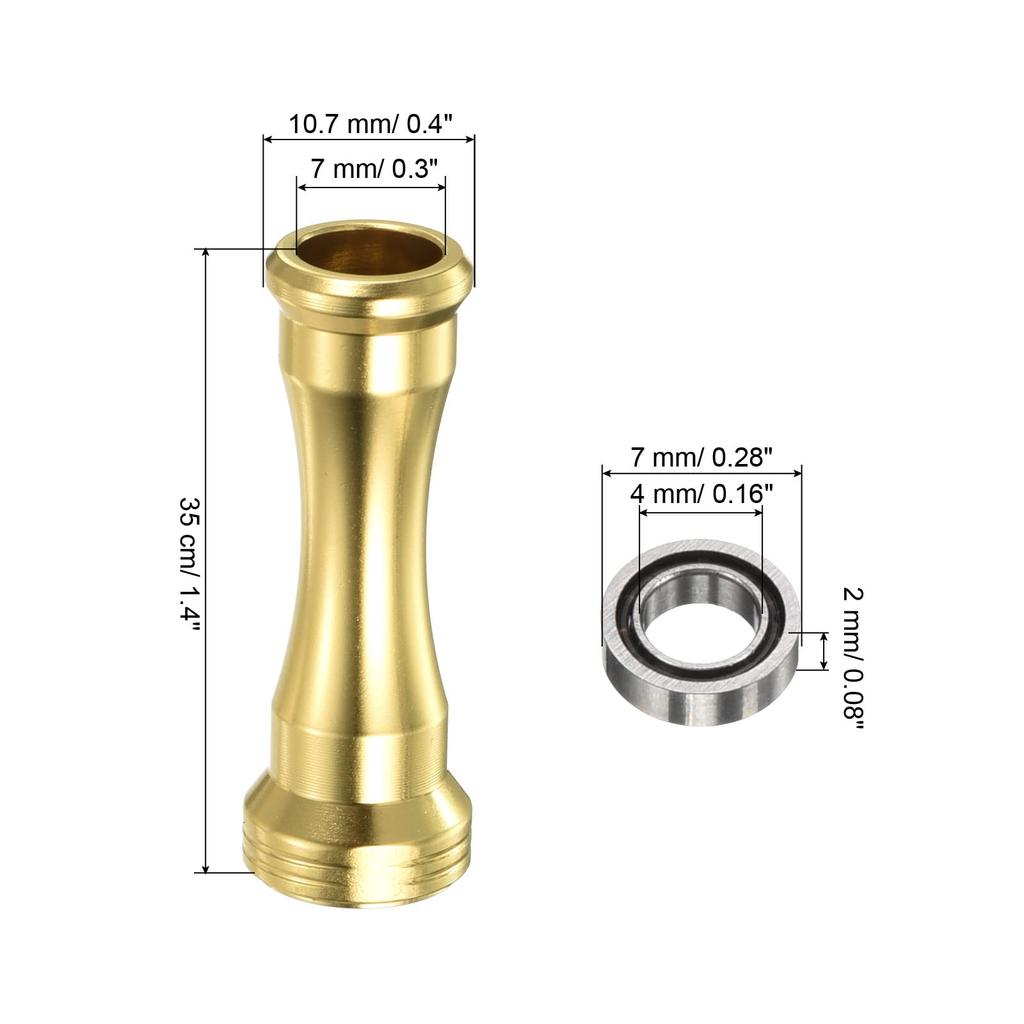 PATIKIL Reel Handle Knob Fishing Reel Power Handle for Reel Light Gold Replacement, Metal, Knob, S/D Accessories,
