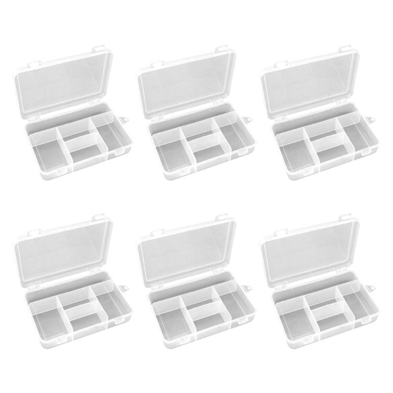 

6Pcs See Through Divider Boxes For Efficient Organization Divider Box For Organizing Hardware And Craft Supplies 1
