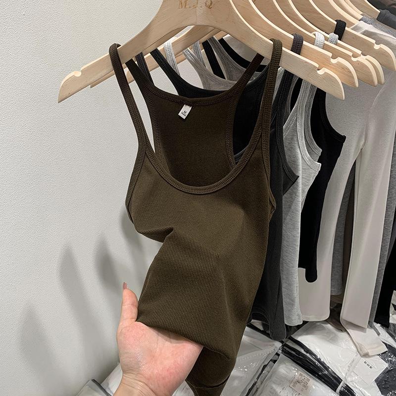 Dámské letní zeštíhlující pletené tílko - bez rukávů, stylové, skutečné fotografie