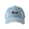 Spring and Autumn New Washed Denim Ripped Baseball Cap Male Alphabet Embroidery Versatile Trend Personalized Fashion Cap