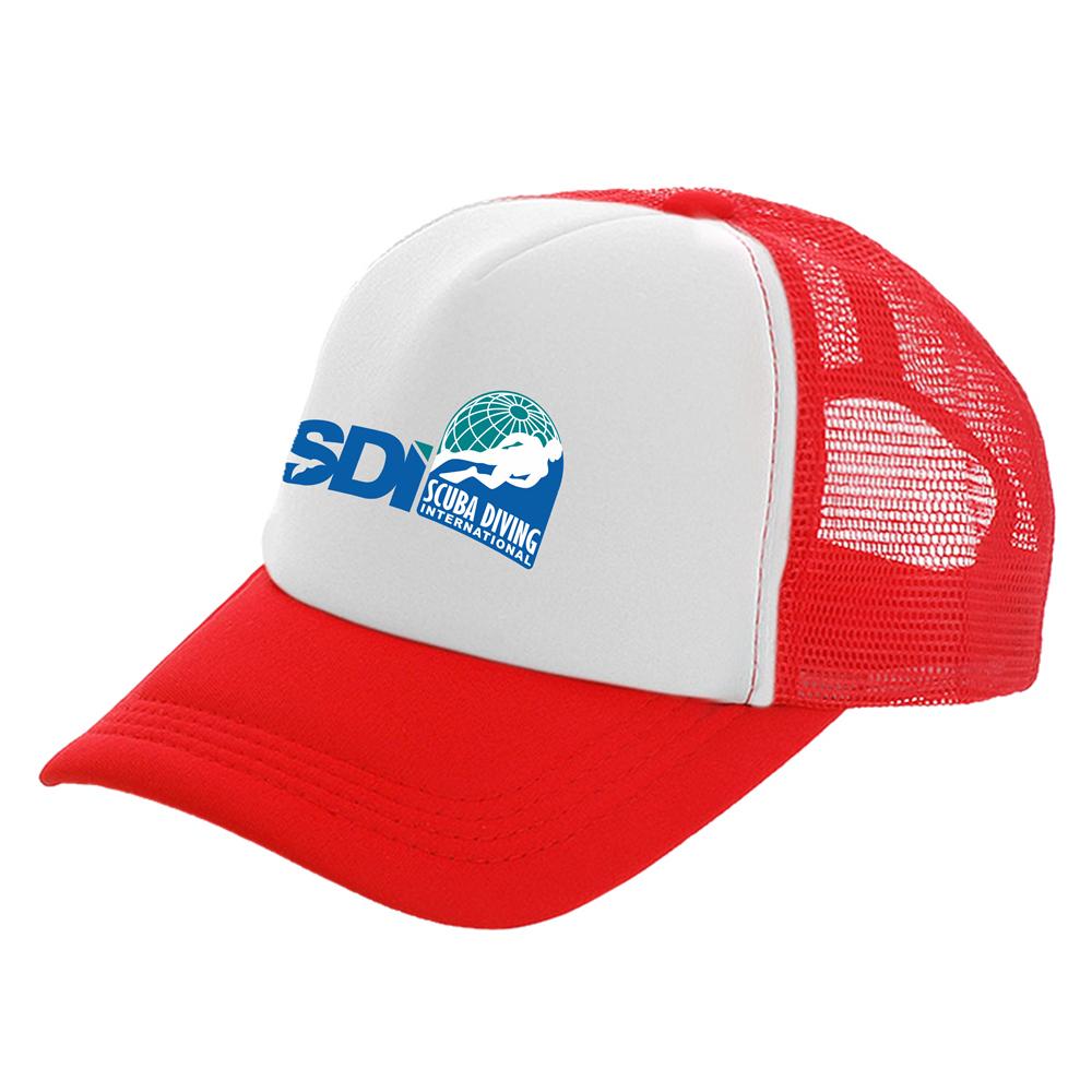 Scuba Diving International SDI Trucker Cap Unisex Hut Baseball Cap Coole Sommer Unisex Mesh Net SDI Hüte