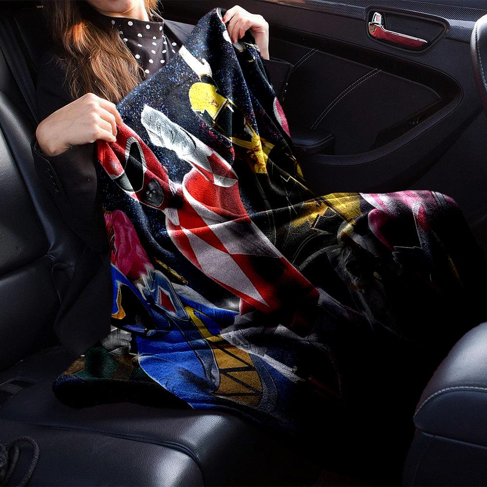 Rangers Team-up Flannel Blanket, Soft Polyester, Modern Design, All-Season for Camping, Travel, Gifts for Holidays or Birthdays