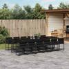 VidaXL 13-piece Garden Dining Set with Cushions, Table and Folding Back Chairs, Outdoor Patio Furniture 3211483