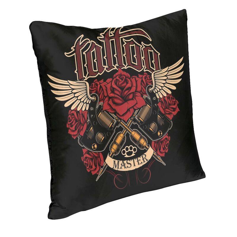 Luxury Funny Tattoo Master Cushion Cover 40X40 Tattooists Artist Gift Pillow Case For Sofa Square Pillowcase Bedroom Decoration