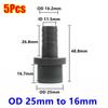 5Pcs Soft PVC Pagoda Connector 20/25/32mm to 8-25mm Pipe Joint Fittings  for Aquarium Fish Tank