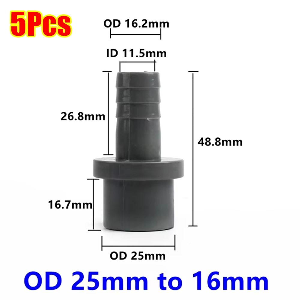 5Pcs Soft PVC Pagoda Connector 20/25/32mm to 8-25mm Pipe Joint Fittings for Aquarium Fish Tank