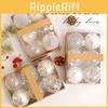 Christmas Ornament Set With Painted Balls For Holiday Tree Decor