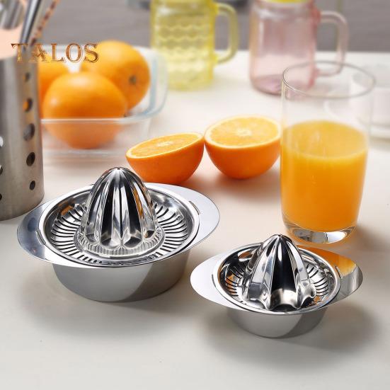 Manual Juicer Lemon Orange Squeezer Portable Hand Press Stainless Steel Citrus Juicer for Home Kitchen