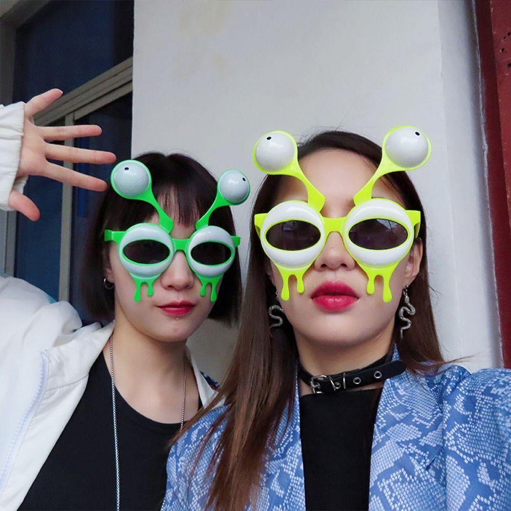 Frog Eye Alien Sunglasses Alien Frog Eye Eyewear Portable Funny Eye Glasses Kids/Adult