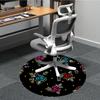 1pc Floral Pattern Chair Carpet for Office - Durable, Ideal for Chair Mats, Stylish & Functional Decorative Rug Yy260203048