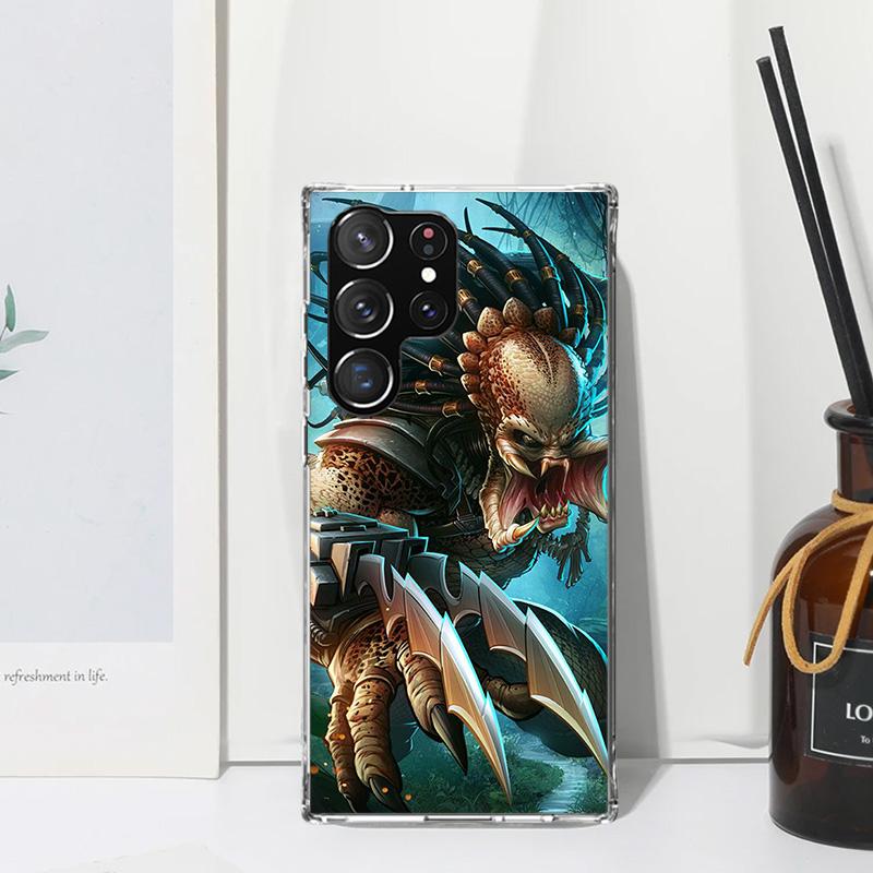 Alien Vs Predator Painted Phone Case For Samsung Galaxy S25 S24 S23 S22 Ultra S21 FE S20 Plus S10 + S10E Art Fundas Back Cover S