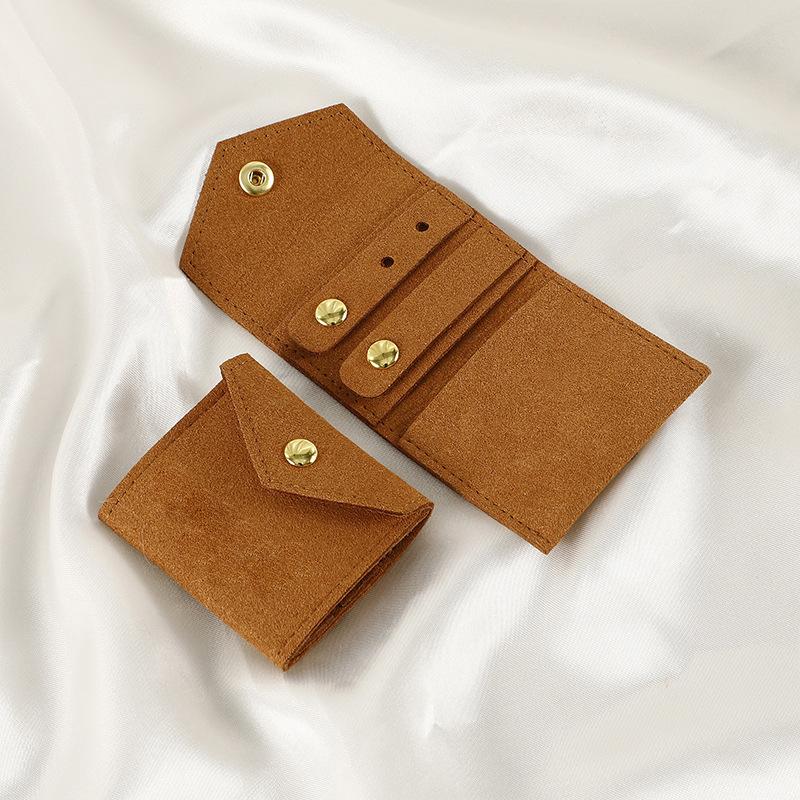1/2/3/5PCS Mini Jewelry Case Functional Storage Organizer Foldable Jewelry Bags For Ring Necklace Travel Portable Storage Pouch