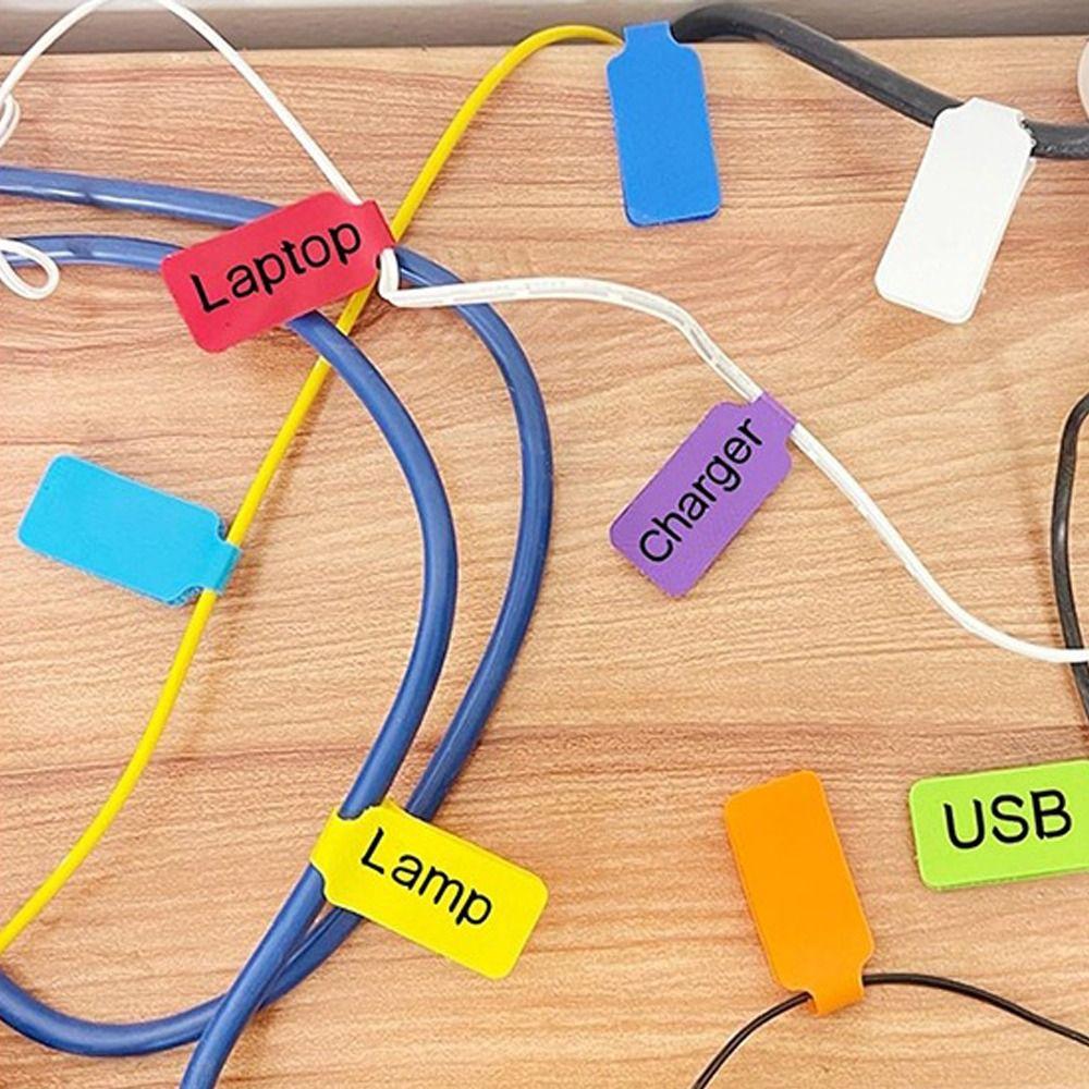 9/18/27/36pcs Portable Colored Cable Ties Reusable Releasable Cable Labels Writable Wire Management Tool