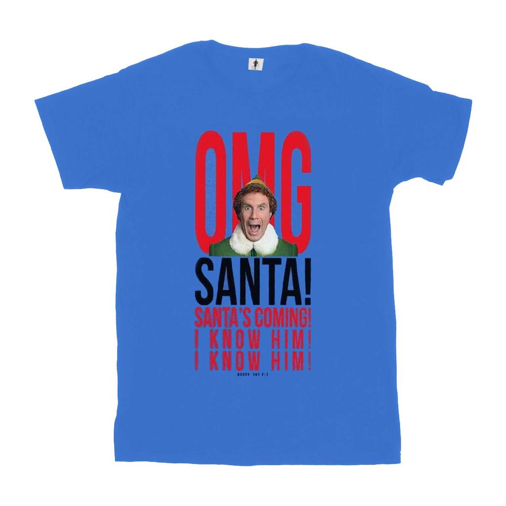 Elf Tricou din bumbac pentru femei/doamne OMG Moș Crăciun îl cunosc