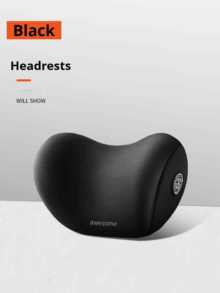 Memory Foam Car Neck Pillow & Lumbar Cushion Set, Ergonomic Backrest & Headrest Support for Driving Comfort, for Most Cars