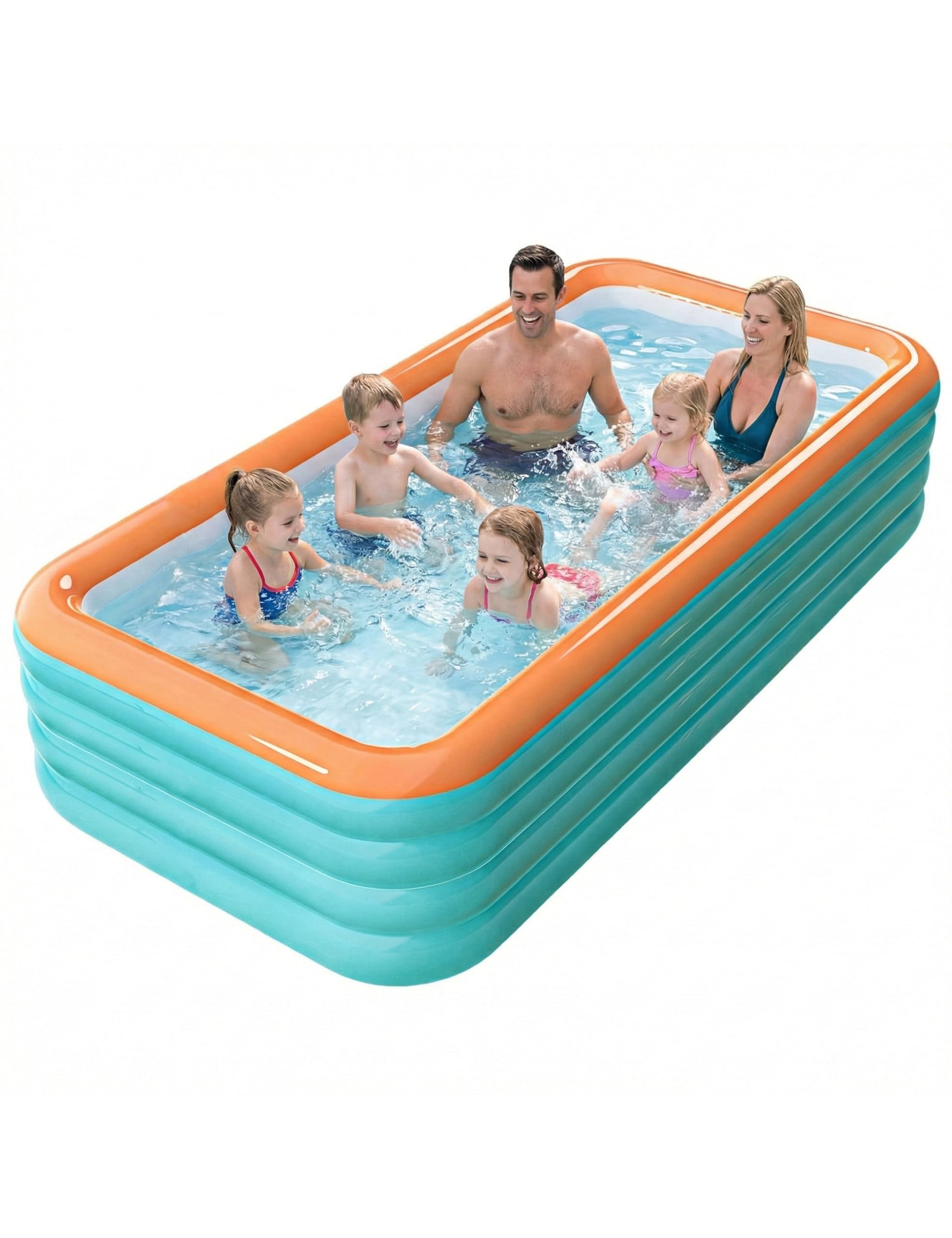 [2026 New Release 4-Layer Inflatable Pool for Extreme Heat] Large Inflatable Pool for Home Use, Children s Pool, Thick PVC, Large Capacity,
