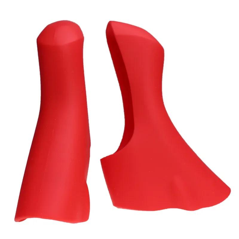 Silicone Road Bike Shifter Brake Lever Hoods for 4700/5800/6800 Bicycle Bike Shift Mechanical Hood Cover Not Original красный