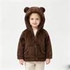 Girls Zip-Up Hooded Sweatshirt Long Sleeve Color Casual Top