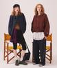 Minasu Mns Pinstripe Wide Brushed Pants_Navy