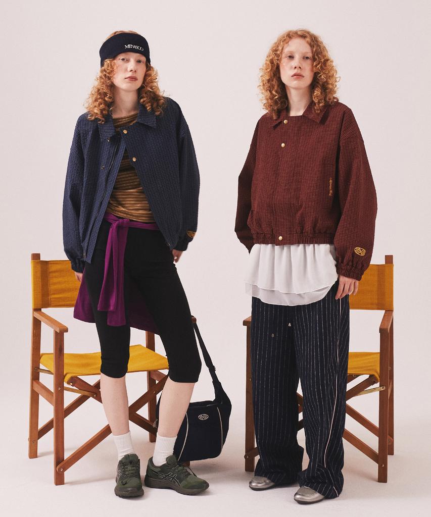 Minasu Mns Pinstripe Wide Brushed Pants_Navy