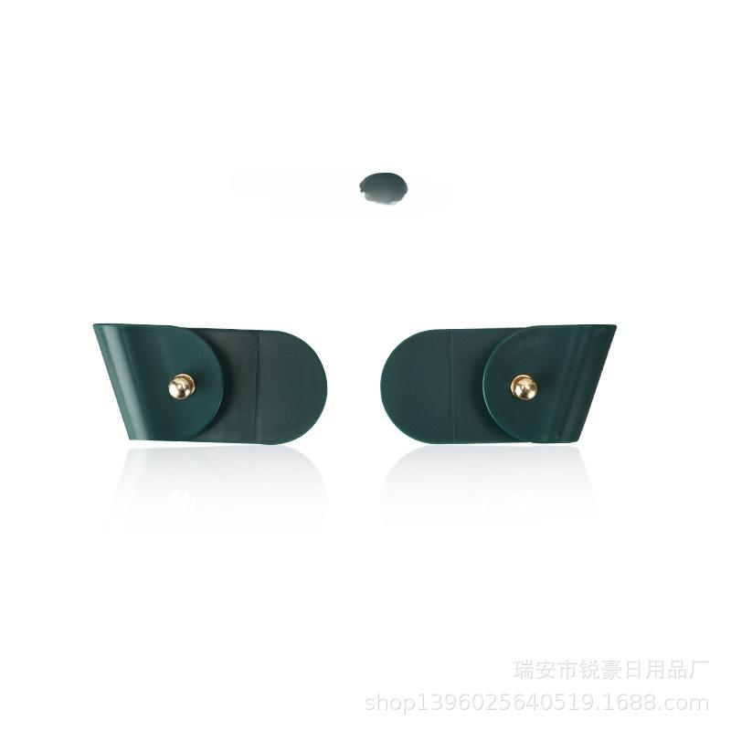 

Настенная стойка без перфорации для крышки кастрюли, кухонная столешница, стойка для хранения крышки кастрюли, многофункциональная стойка для крышки кастрюли 8*1.5*4 зелёный