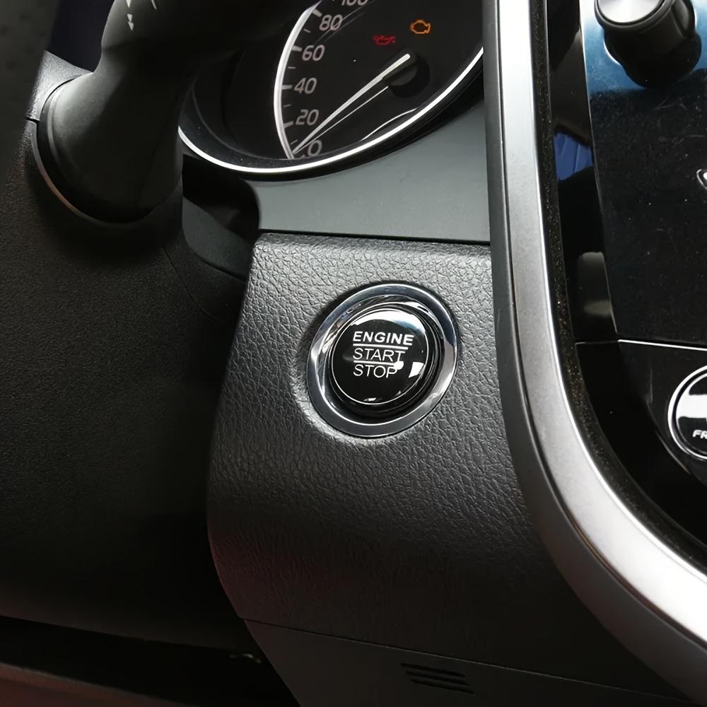 Premium Aluminum Alloy Engine Button Cover Ring Trim for Toyota Corolla, , , , GT86 & CHR - Sleek Interior Upgrade