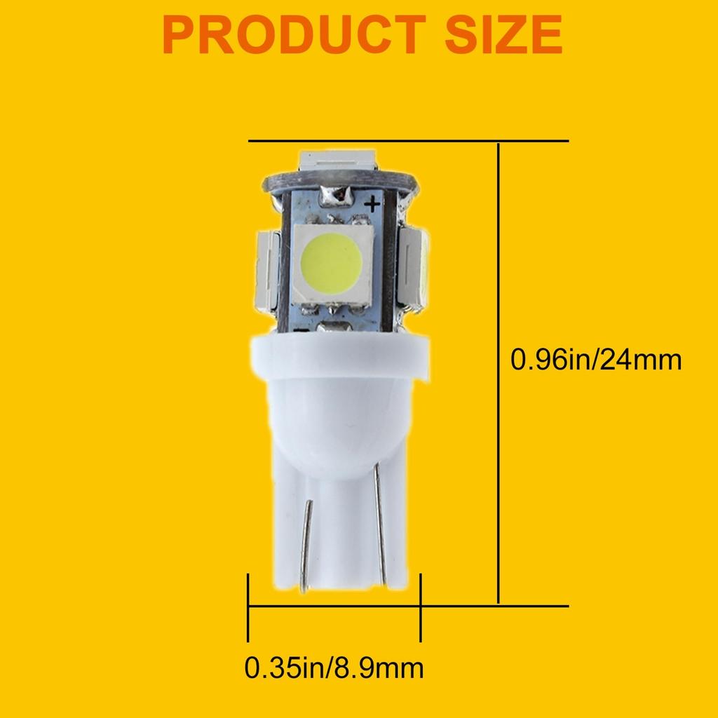 GLOFE T10 194 168 Dash Instrument 6000K White LED Light