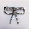 Vintage Rhinestone Bow Hairpins Shiny Bowknot Side Clip Trendy Tassel Spring Clip  Wedding