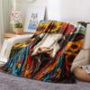 Cattle Print Flannel Blanket, High Quality Comfortable for All Seasons, Home Decor, Warmth and Comfort, Perfect for Christmas Gifts