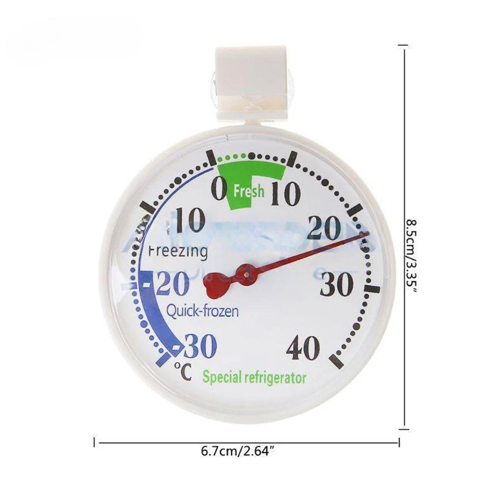 

Мини-холодильник, измеритель температуры для холодильника, измерительные приборы, круглый термометр, термометр для морозильной камеры -30~40℃