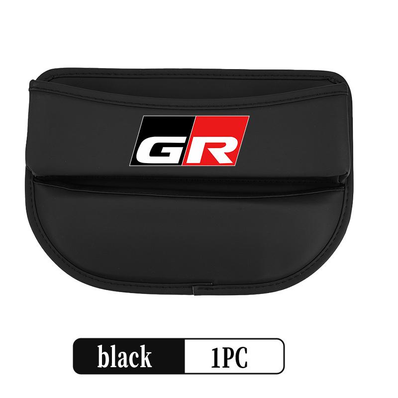 

For Toyota Car Seat Organizer Leather Crevice Storage Box Auto Accessories GR MN Corolla Yaris Aygo Prius RAV4 Crown CHR Camry