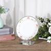 Round/Square Base Metal Arms Crystal Holder Soft Rubber Case Metal Mineral Rack  Museum