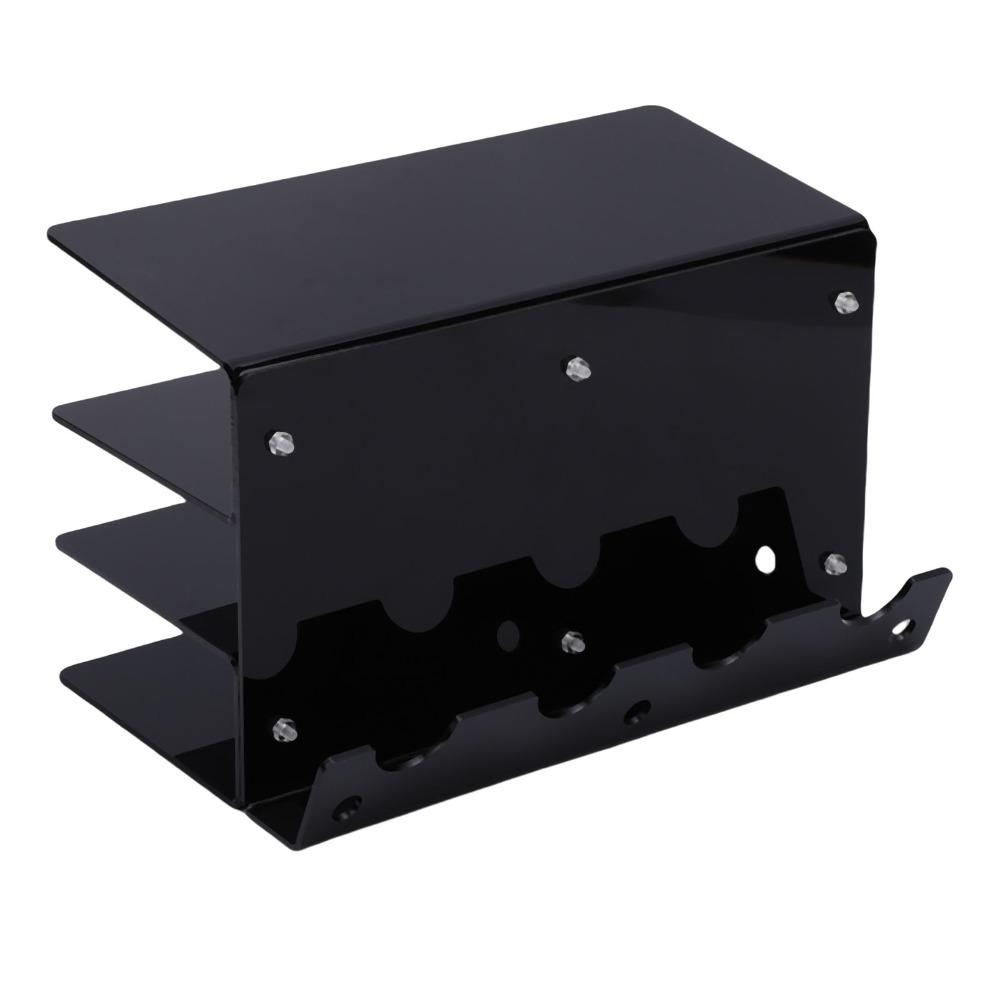 Durable Transparent Black Keyboard Storage Rack 18x26.5x16cm Acrylic Keyboard Organizer Keyboard Display Stand For Gaming Desk