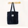 Unisex Corduroy Shoulder Bag - Compact Square Tote, Lightweight And Roomy Underarm Bag for School/Shopping