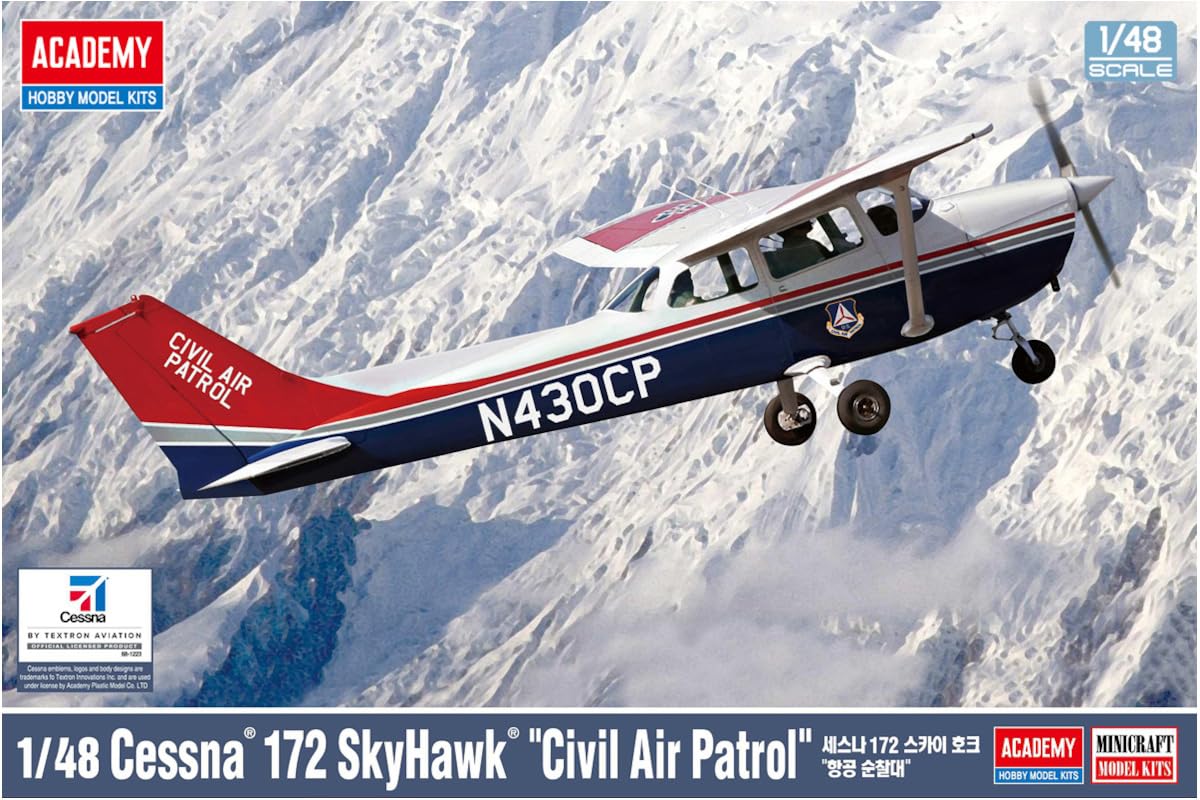 

Academy Cessna 172 Skyhawk CAP Гражданский воздушный патруль Пластиковая модель 12367 1/48 (Самолет)