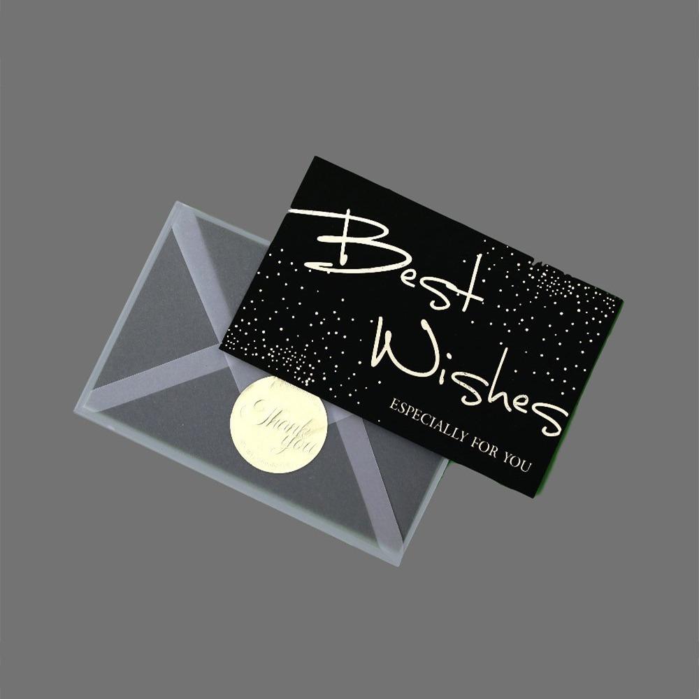 8pcs Universal Birthday Gift Card Bronzing Blessing Card Postcard Wedding Invitation  Wedding