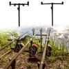Fishing Poles Holder Extending Stick Fishing Alarm Holder Beach Rod Stand Telescopic Fishing Bites Alarm Bar Holder