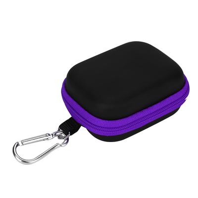 5ml Anti Drop Essential Oil Caryying Case Six Bottles Portable Mini Travel Storage Bag Purple