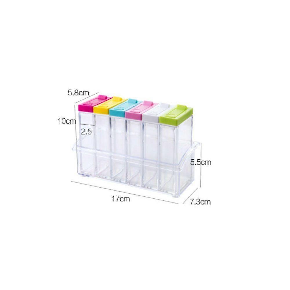 Spice Shaker Jars, Plastic Seasoning Shaker Box Condiment Set for Travel, Seasoning Storage Containers,Random Color
