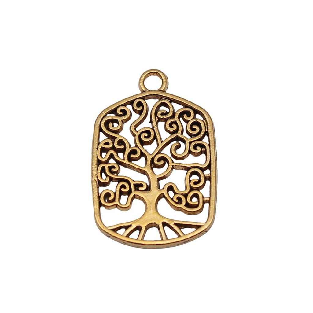 Tree Of Life Charms Antique Round Pendants For Spiritual DIY Jewelry