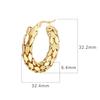 Snake Scale 18K Gold Stainless Steel Earrings, High-end Women's Personalized Earrings, Cold Wind Ear Jewelry