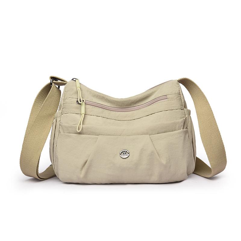 

Повседневная простая сумка-мессенджер женская летняя новая большой вместимости легкая многослойная женская сумка среднего и пожилого возраста сумка на плечо нейлоновая сумка