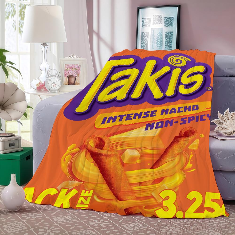 Módní potisk T Takis Deka Na Pohovku Kancelář Postel Letadlo Cestování Spánek Čtení Relaxace Kempování Měkká A Teplá