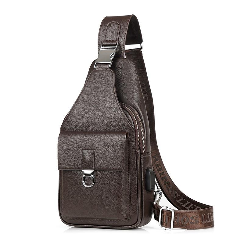 Business Men s Chest Bag Commuting Office Activity Gift Shoulder Crossbody As A 18x33x7.5